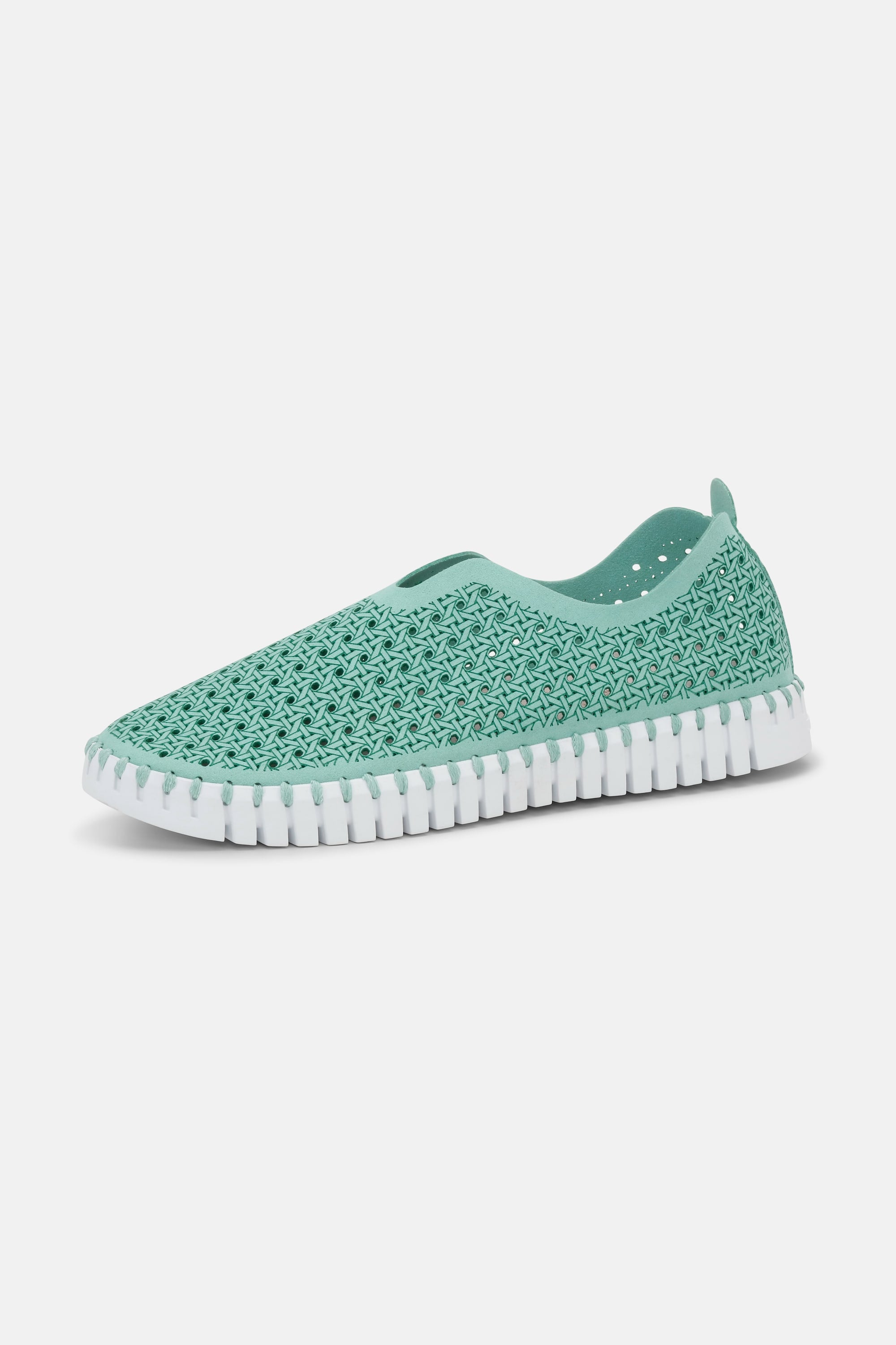 Tulip Slipper - Aqua Sky White